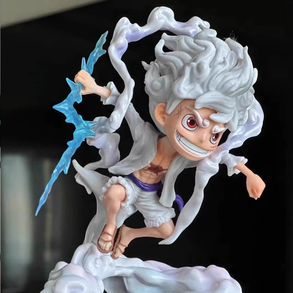 Une pièce Anime poupée d'action intégrée Nika Luffy éveil à la main PVC modèle jouet poupée décoration de bureau mystérieuse boîte aveugle