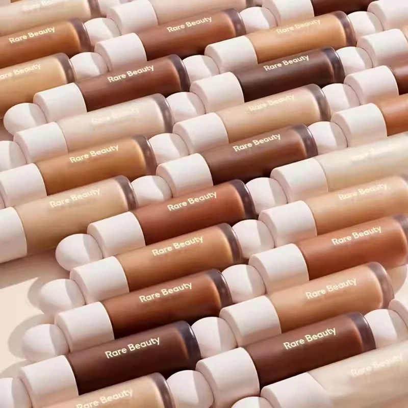 Rare Beauty 3Color Foundation Wodoodporny Podkład w Kompaktach Pasujący do Naturalnej Skóry Azjatyckiej, Umożliwia Tworzenie Naturalnego Makijażu, Puder do Różu
