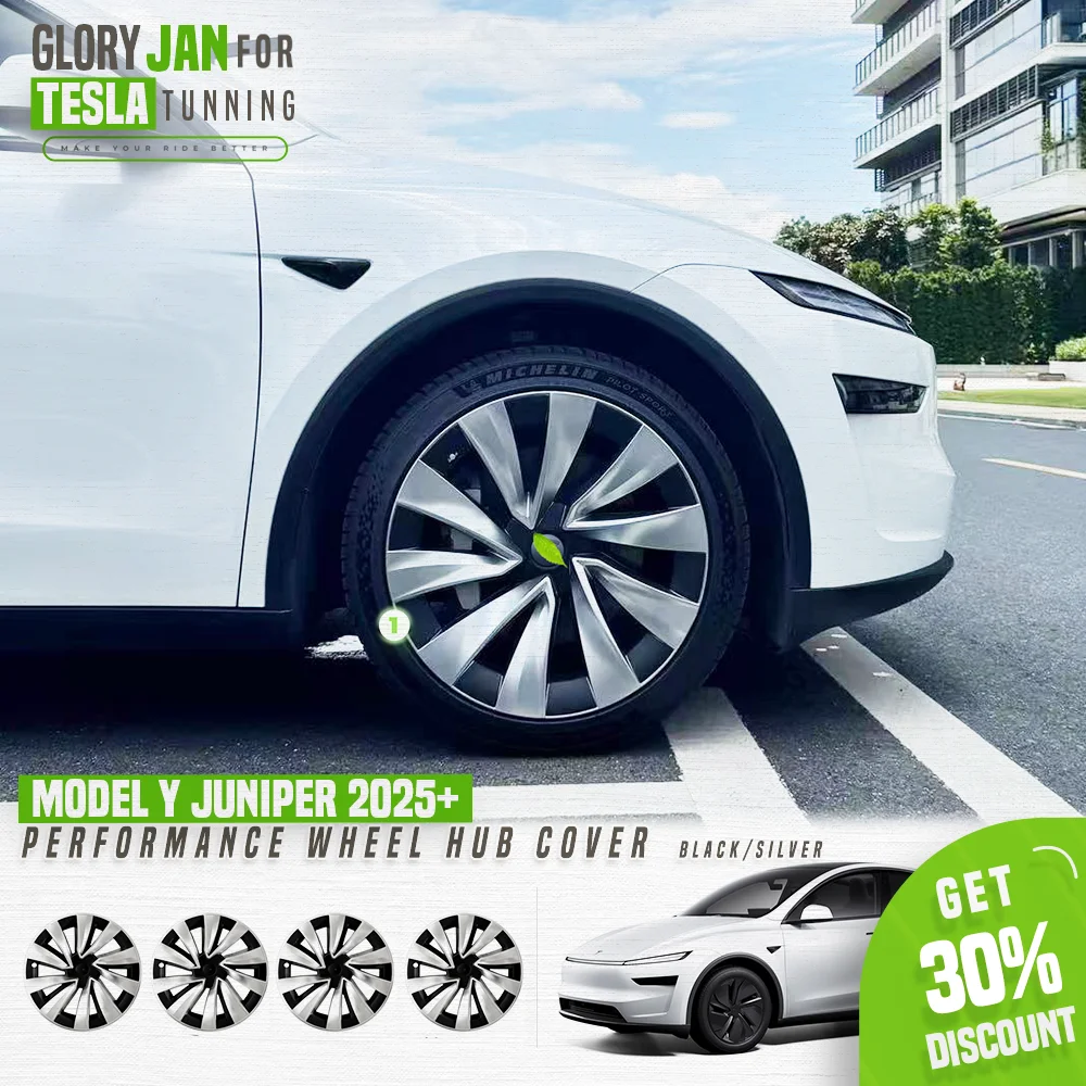 

Wheel Caps For Tesla Model Y Juniper 2025 2026 19 Inch Wheel Covers 4pcs Full Hub Caps Glossy Black Matte Black Auto Accessories