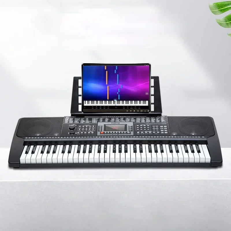 

Portable 61 Keys Keyboard Piano Electronic Black Keyboard Musical Gifts Intelligent Tastiera Elettronica Musical Instruments