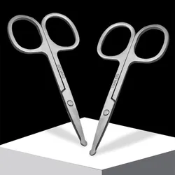 1Pc Nose Hair Scissor Eyebrow   Cut Manicure Facial Trimming Makeup Scissors  Removal Tools Stainless Steel