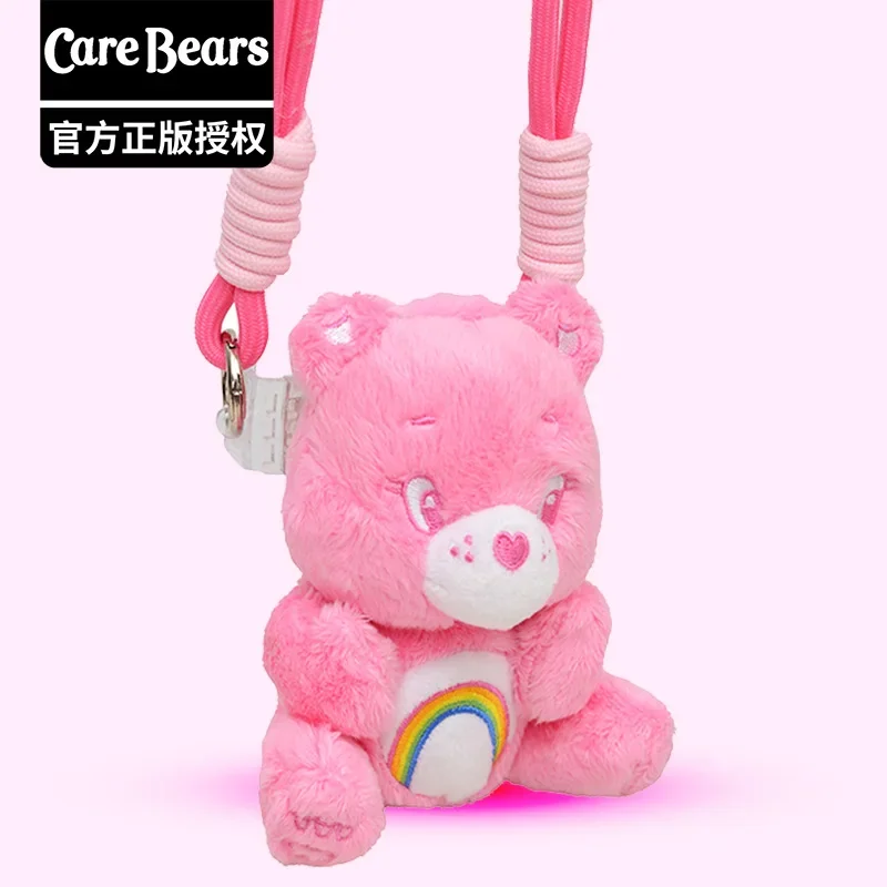 2025 nouveau véritable dessin animé amour ours en peluche Carebears Couple sac à dos pendentif cadeau pour amis et copines cadeau d'anniversaire
