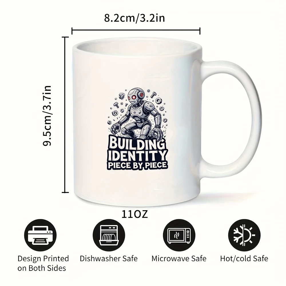 روبوت ماستر الخيال العلمي الكرتون القدح 11 أوقية روبوت كوب المشروبات الباردة والساخنة هدية الكريسماس كوب مكتب الأسرة التخصيص الإبداعي