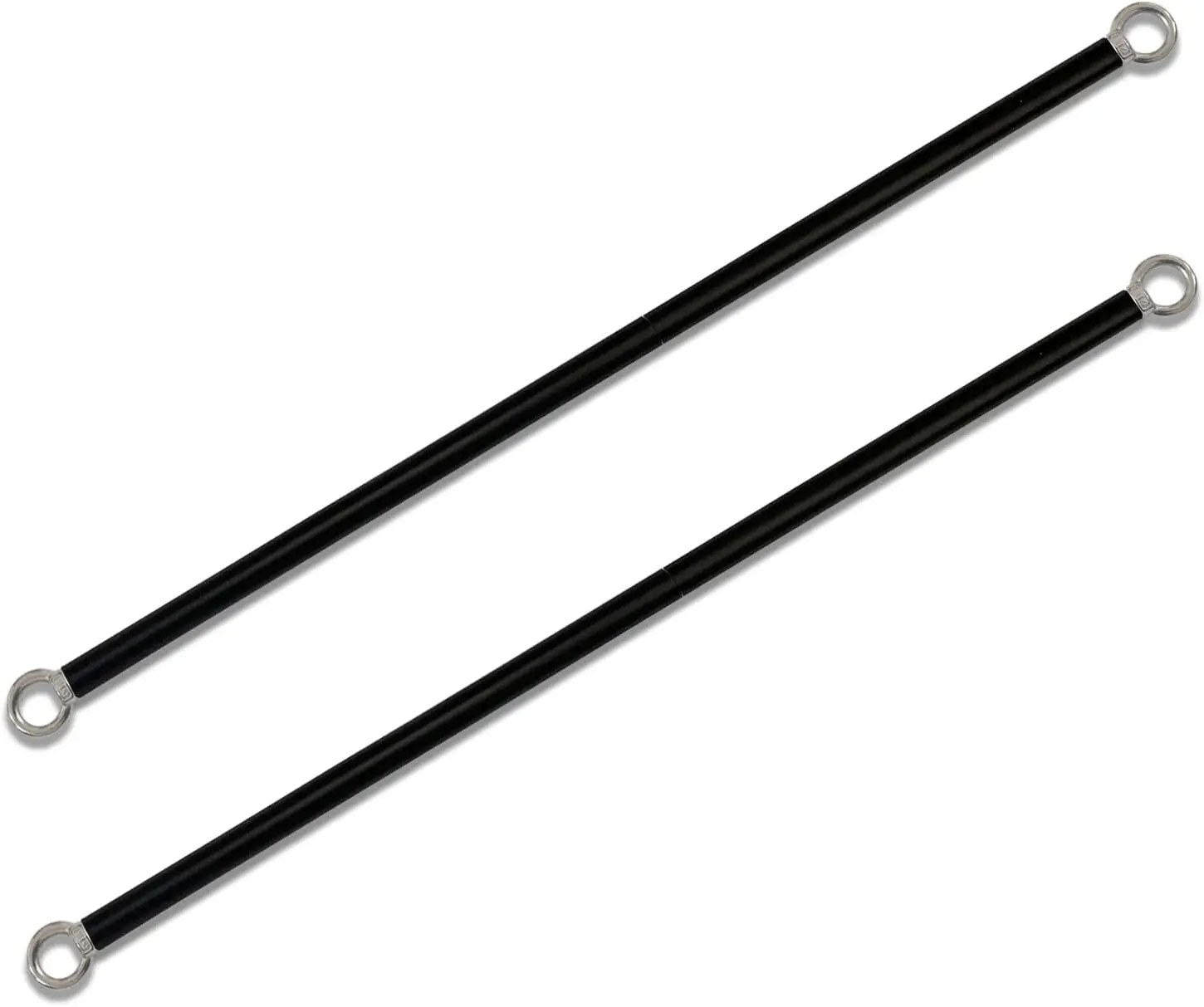 Heavy Duty Weighted Metal Pergola Rods with Large Stainless Steel Eye Bolts for Pergola with Guide Poles (8.5 FT)