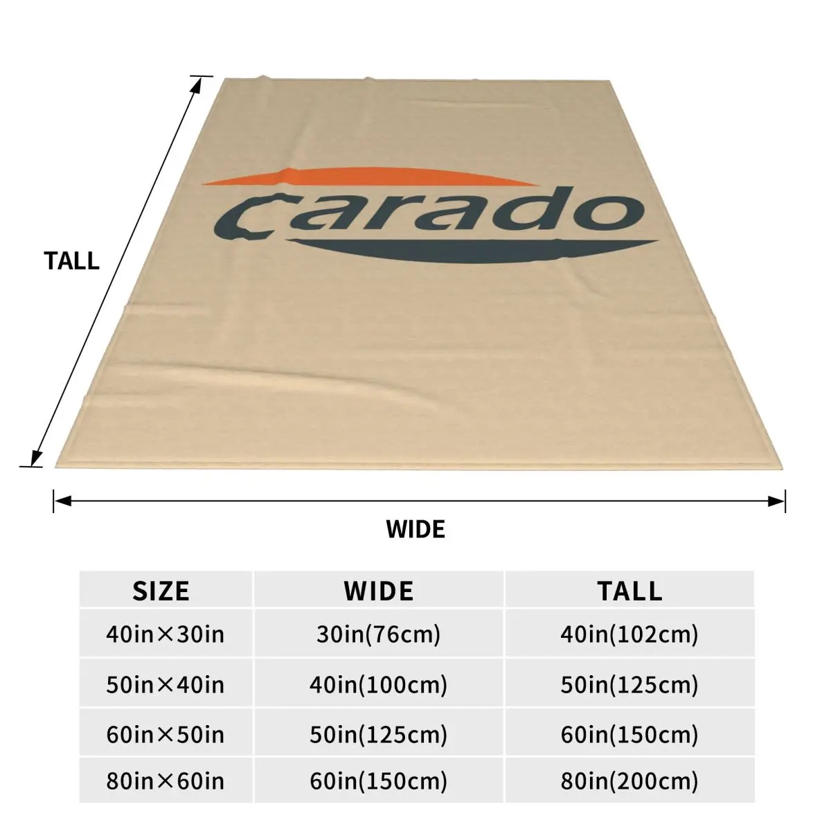 Carado Logo Blanket Fleece Sofa Throw Blanket Lightweight for Couch Bedding Outdoor Throws Bedspread Quilt
