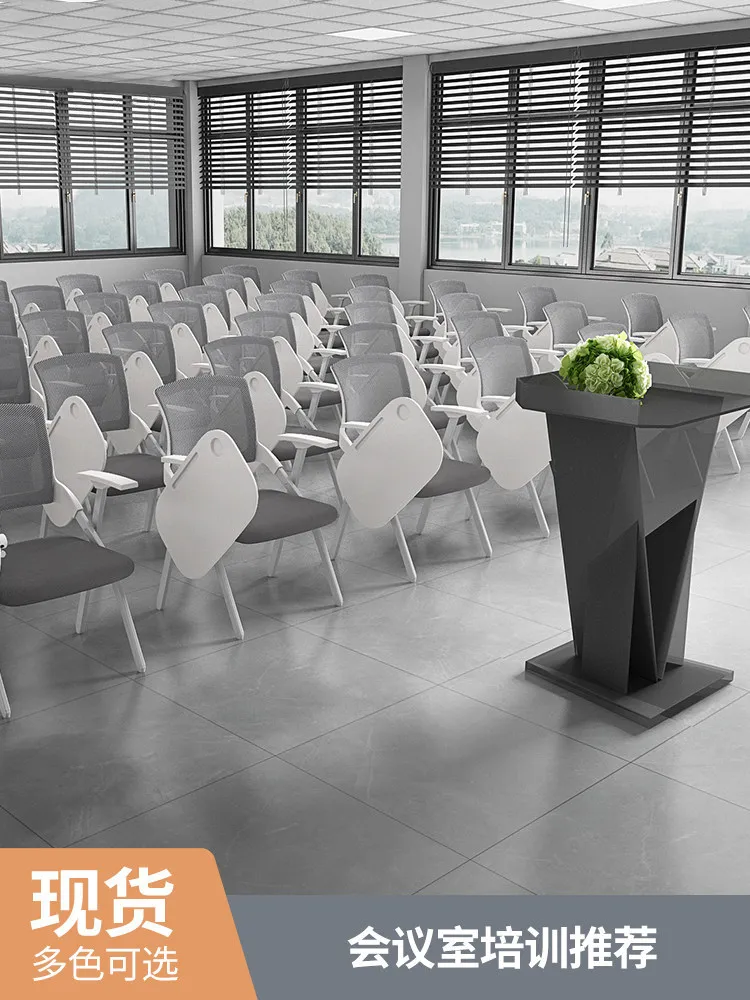 chair with table Training top, chair with writing board, training table and chair set, foldable white conference chair, office