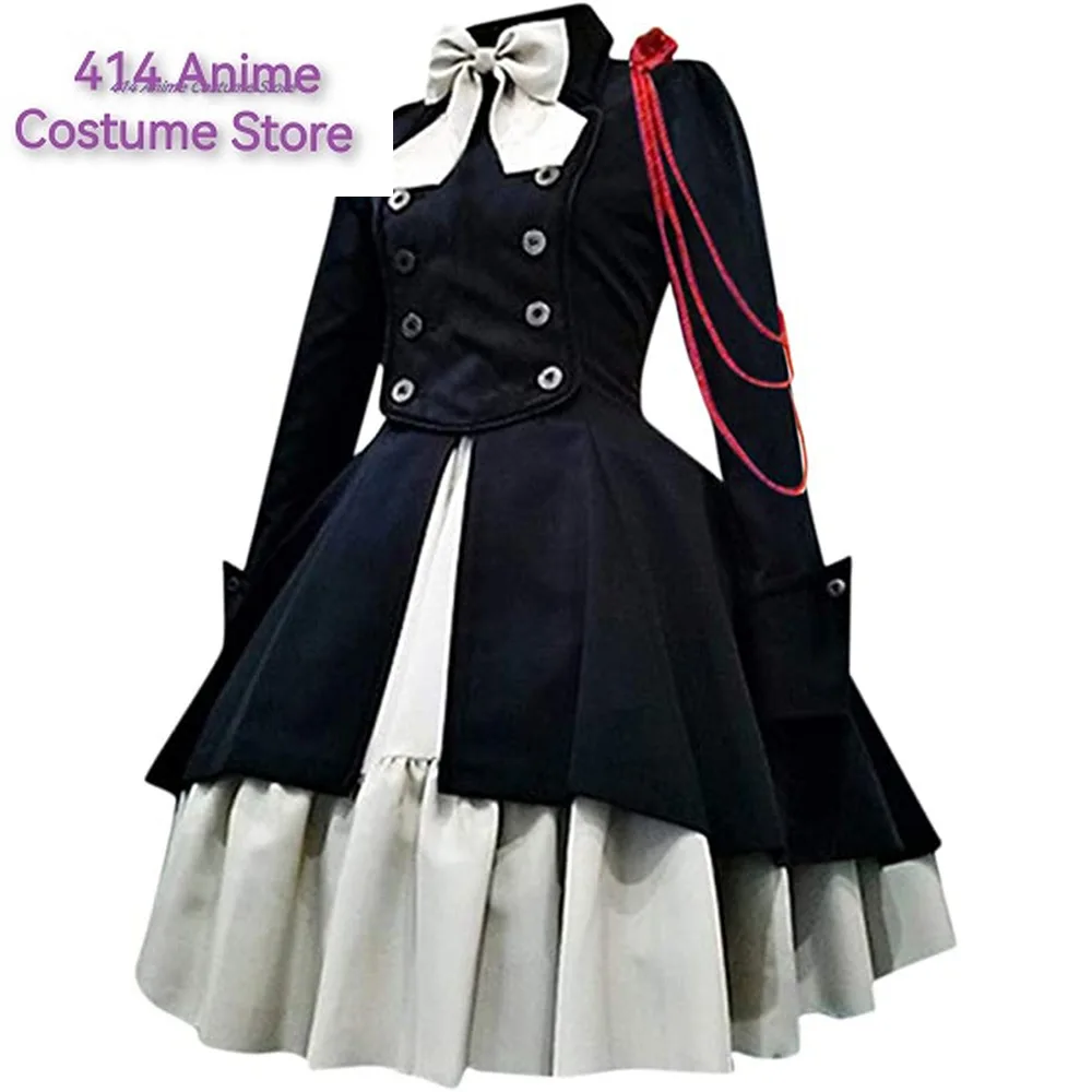 Anime Middle Ages Renaissance Gothic Vintage Dress Bow Knot Long Sleeve Ruffle Skirt Woman Skirt Suit Cosplay Costume Party