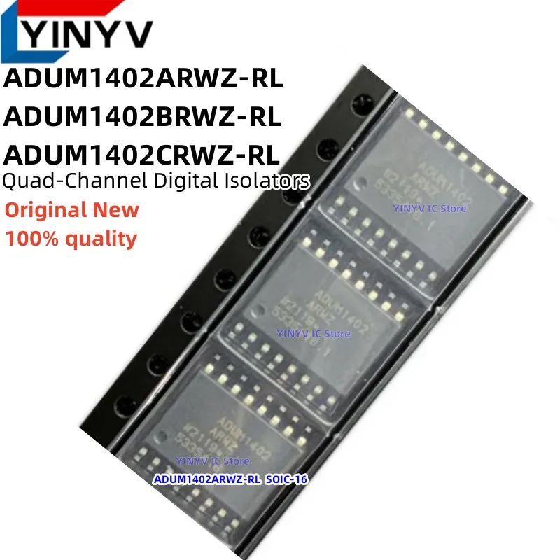 5Pcs ADUM1402ARWZ-RL ADUM1402ARWZ ADUM1402 ADUM1402BRWZ-RL ADUM1402BRWZ ADUM1402CRWZ-RL ADUM1402CRWZ SOIC-16 New 100% quality