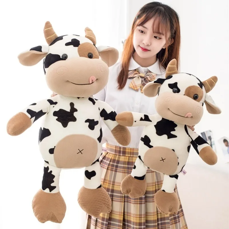 Cow doll plush toy cute calf animal Year of Ox mascot activity gifts