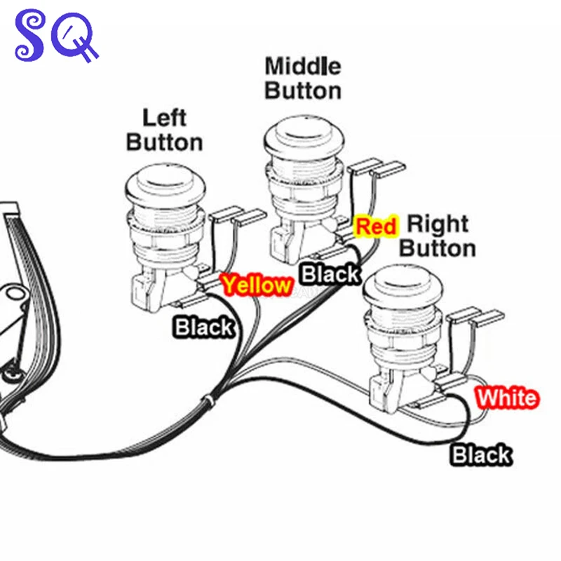 USB Arcade Game Trackball Mouse Arcade Trackball Illuminated 4.5cm Round LED Trackball Mouse  Connector For Arcade