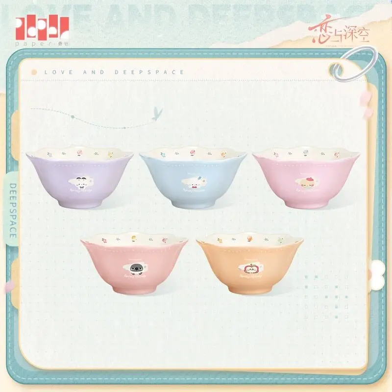 In Stock Official Love and Deepspace Caleb Sylus Rafayel Bowl Ceramic Tableware Plate Bowl Spring Melody Series Anime Game Toy