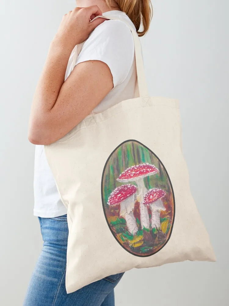 

Fungi Fantasia Amanita Muscaria Original Watercolor Tote Bag cute pouch bag Lady bag Women bags