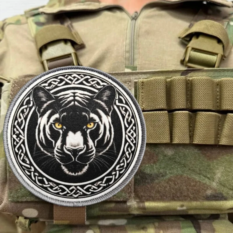 Parche de tigre MOLLE táctico para ropa y mochila – Insignia militar - imagen 4