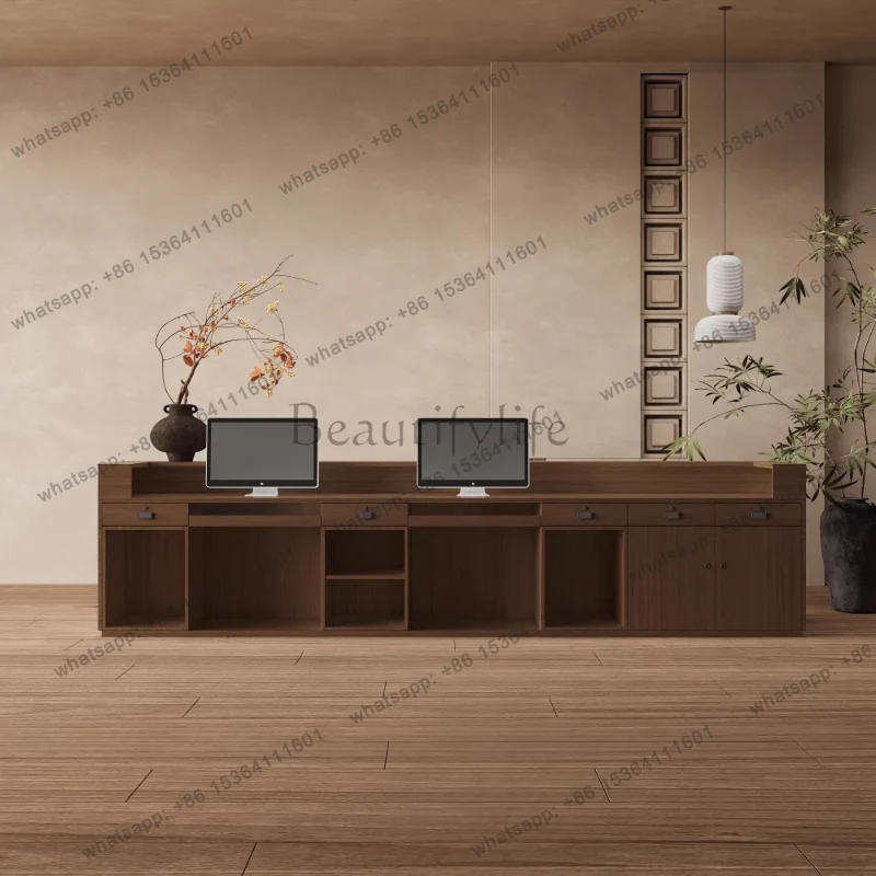 office table computer desks Beauty salon clothing store reception desk checkout counter Customer center mostrador recepcion