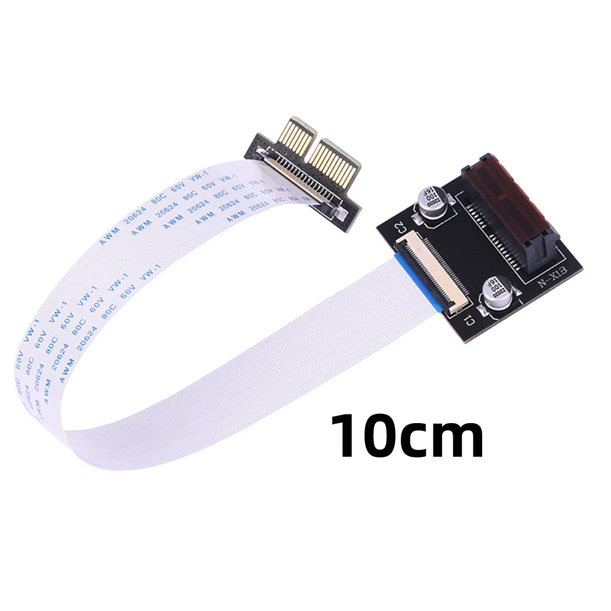 Chenyang PCI-E X1 Extension Adapter PCI Express X1 Low Profile Angled Riser Card Extender Relocate Adapter