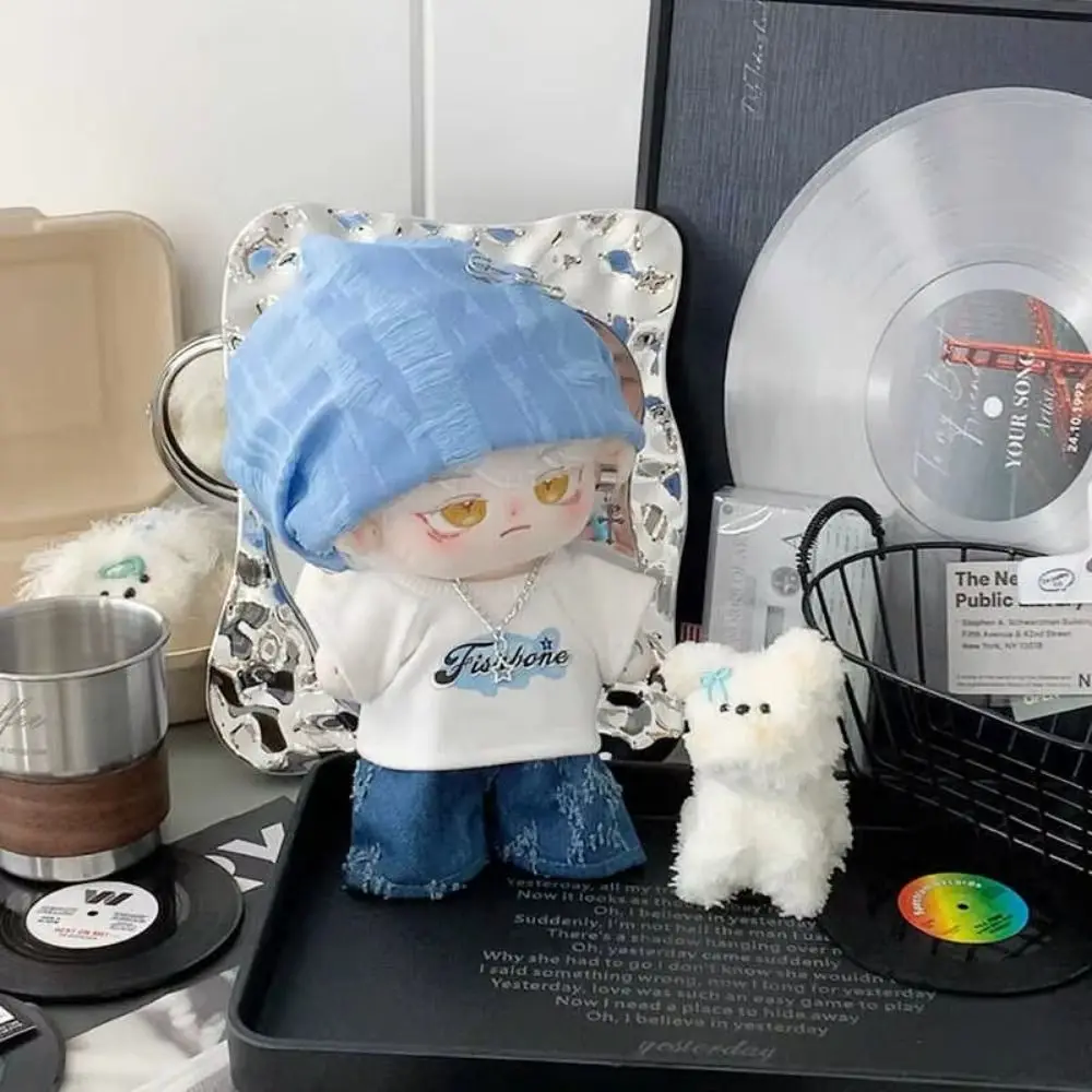 

Уличный стиль, 20 см, хлопковая кукольная одежда, толстовка, джинсы, одежда для куклы Idol, спортивная плюшевая кукольная одежда, детский подарок