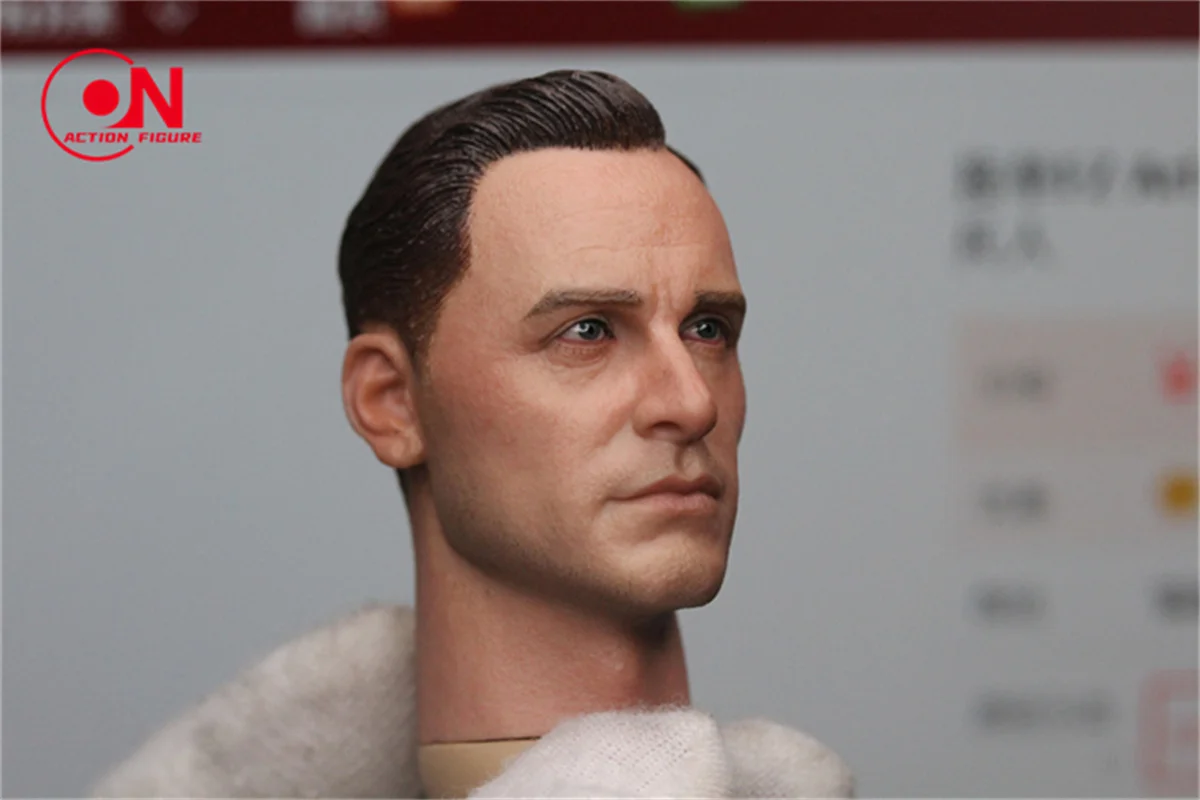 1/6 스케일 마이클 파스 벤더 헤드 스컬 프트 PVC 남성 군인 헤드 조각 모델 맞는 12 ''액션 피규어 바디 인형