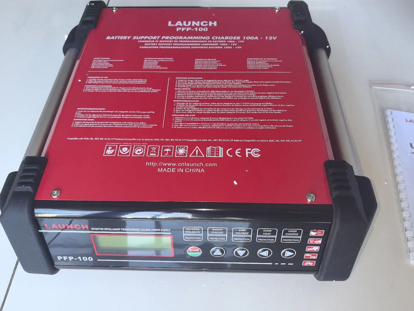 Launch PFP-100 Advanced Diagnostic Battery Charger And Maintainer PFP100 Programming Flash Power Tool for Automotive