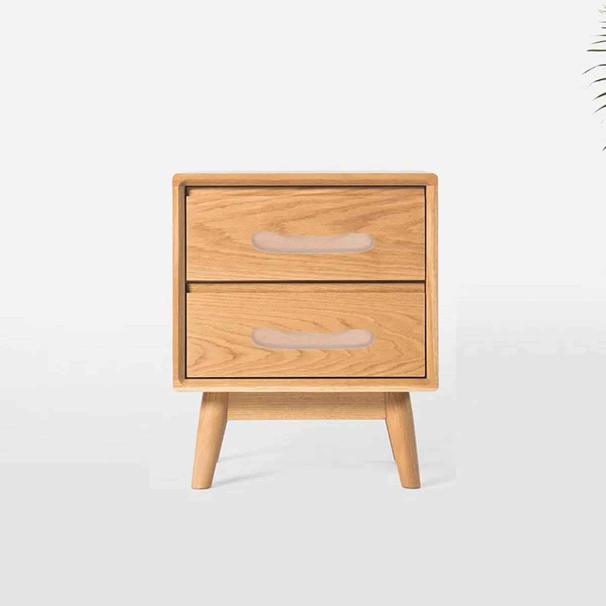 

10pcs Double Hole Wooden Cabinet Handles Durable Lightweight Natural Wood Pull Handle for Kitchen Drawer Wardrobe Simple