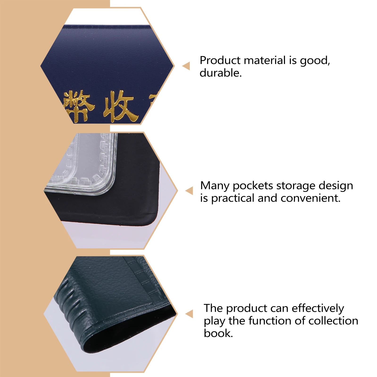 

2Pcs Coin Collection Book 10 Pages PVC Portable Storage for Coins Tokens Medallions Badge Organizer Album Holder