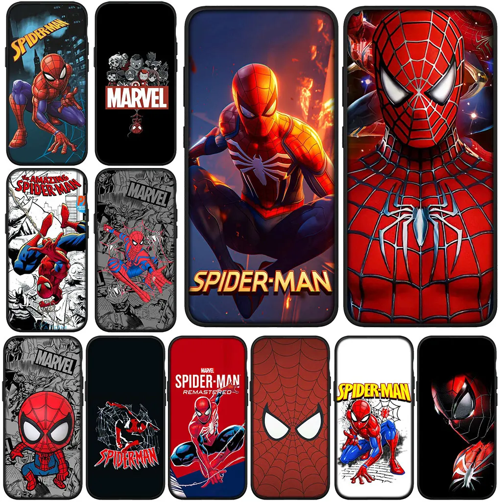 Мягкий чехол для Xiaomi Redmi Note 12 10 11 9 8 Pro Max 10C 12C 8T 9T Note12 4G 5G Spider Poster Marvel Man Чехол для телефона с Человеком-пауком