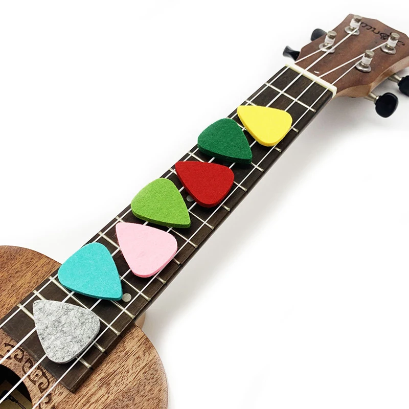 Felt Picks Assortment – Quiet Practice Picks for Low-Noise Training, Apartment Playing & Silent Fingerstyle Development TMZ