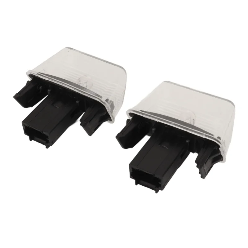 2PCS Rear License Plate Light Clear Lens High Illumination 6340.A3 Replacement For Peugeot 206 207 307 Partner