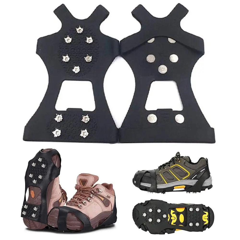 

1 пара прочных аксессуаров для обуви для скалолазания, бутсы, противоскользящие кошки, захваты для льда, обувь для снега, шипы