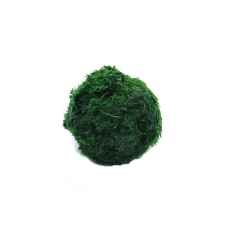 Bolas de Musgo Marimo de 3-4cm, Adorno para Pecera, Planta Artificial para Acuario, Simulación de Algas Verdes