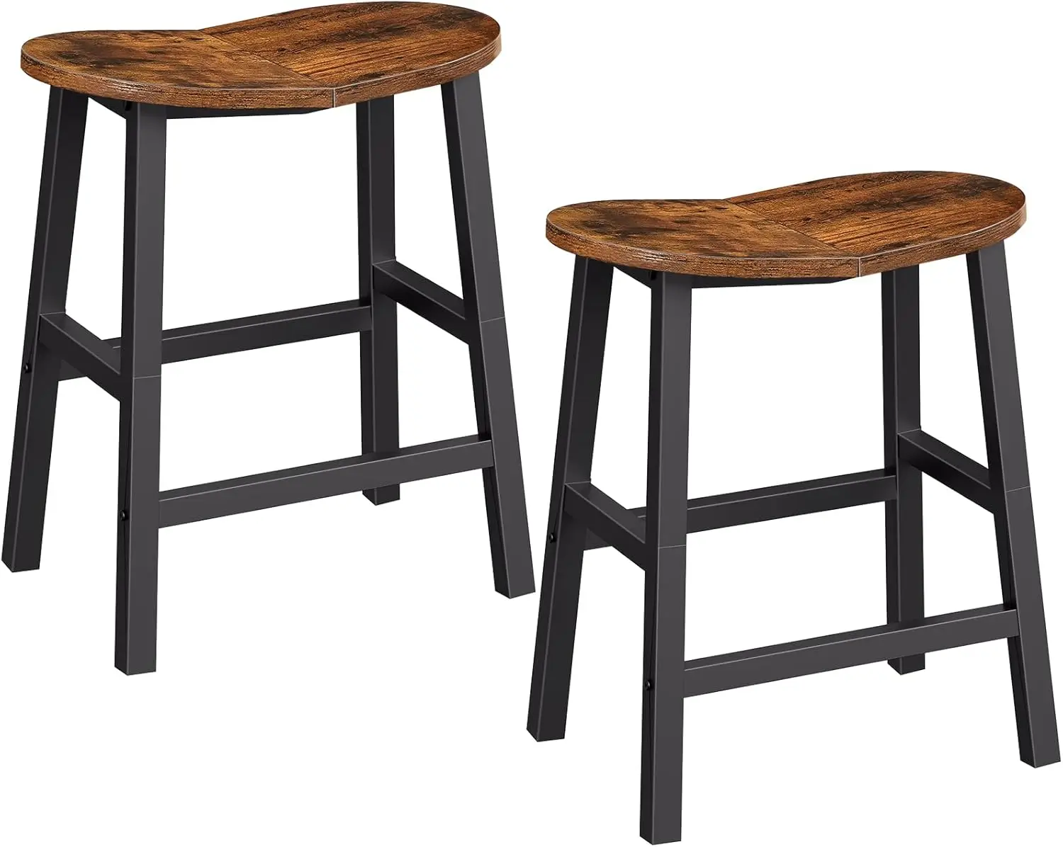 

Bar Stools, Set of 2 Bar Chairs, 23.6 Inch Barstools for Kitchen Counter, Counter Height Bar Stools, Kitchen Stools with Footre