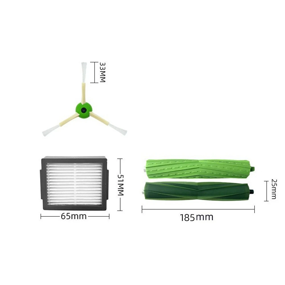 For iRobot Roomba I3, I3+, I4, I6, I6+, I7, I7+, I8, I8+, E5, E6, E7, Robot Vacuum Main Side Brush Hepa Filter