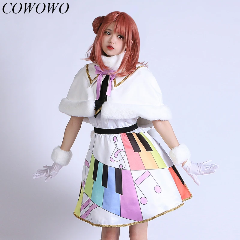 COWOWO Anime! Love Live! Season 2nd Uehara Ayumu Asaka Karin OP SJ Dress Unifrom Cosplay Costume Halloween Party Outfit Women