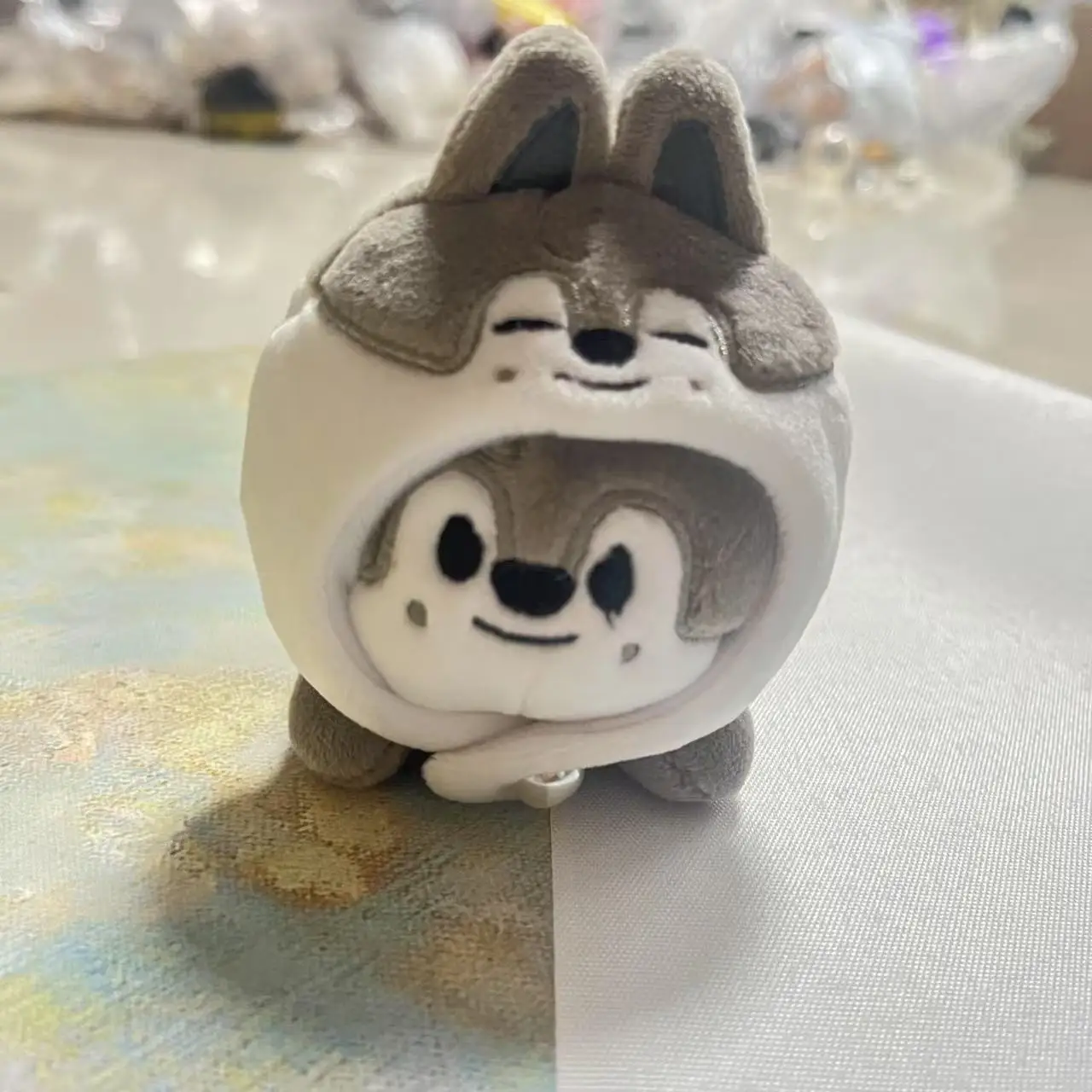 New Stray Kids Plush Cartoon Doll SKZOO Party Pose Doll Party Pendant Felix Wearing Hat Cute Keychain Peripherals