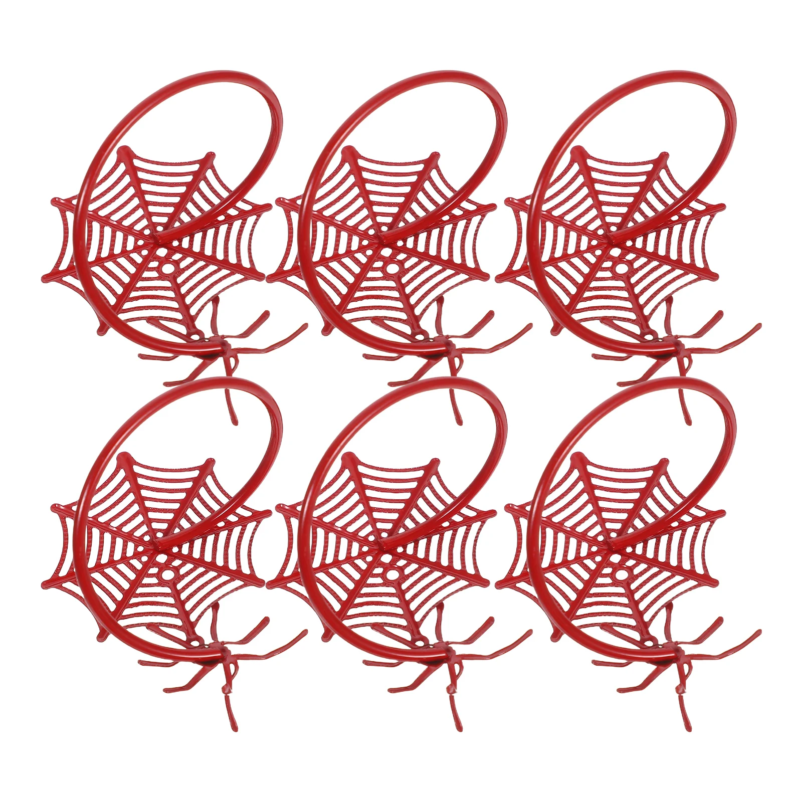 

6Pcs Metal Halloween Spider Napkin Rings Serviette Buckle Spooky Table Setting Dinner Party Supplies Spider Napkin Ring