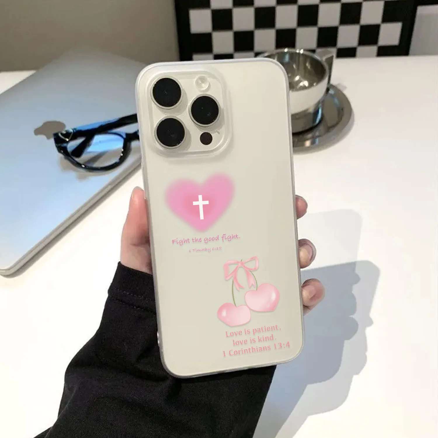 50/100PCS Transparente PET Rosa Fliege Aufkleber Gemalt DIY Telefon Dekorative Notebook Schreibwaren Aufkleber