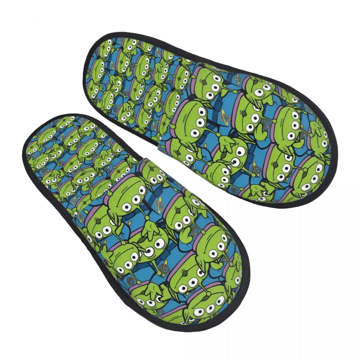 

Изготовленные на заказ домашние тапочки с тремя глазами инопланетянина «История игрушек», мягкие домашние тапочки из пены с эффектом памяти, женские милые удобные теплые нескользящие тапочки в стиле аниме