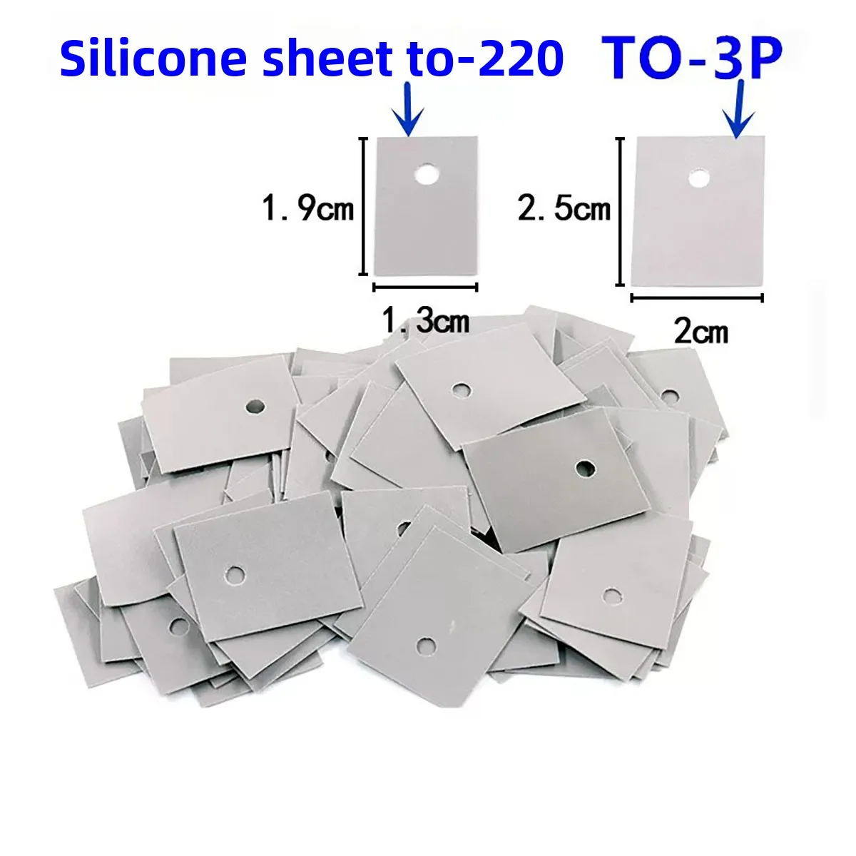 TO-220 TO-3P Mica Sheet & Silicone Insulation Pad, Transistor Insulating Gasket for Triode