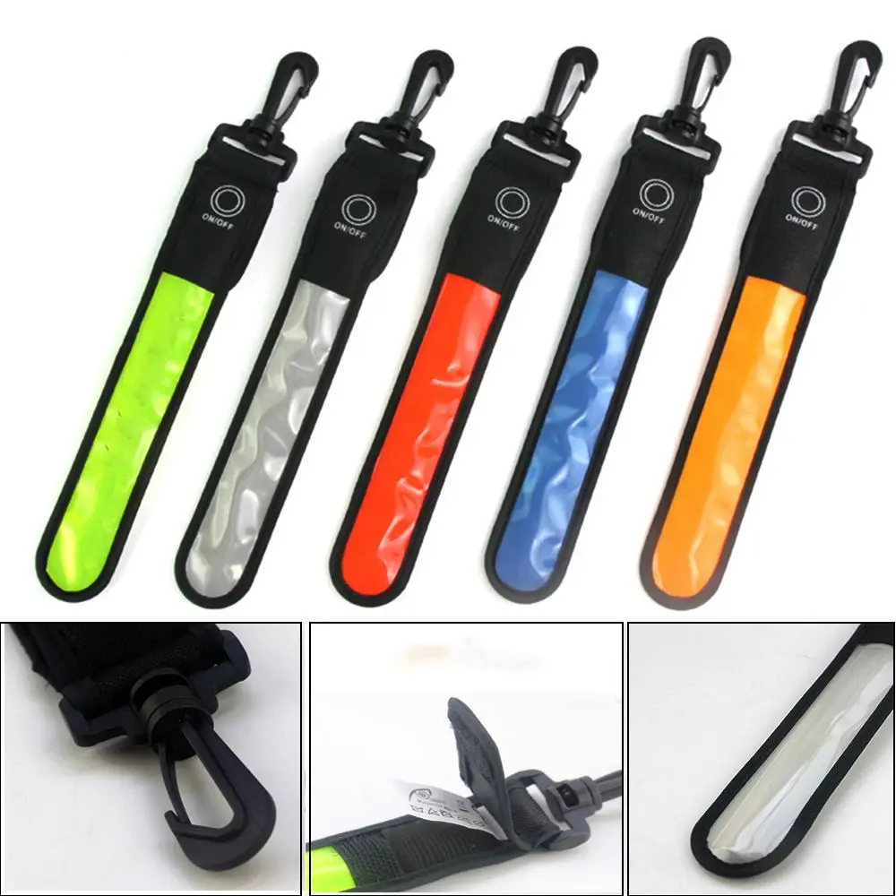 Alert Flash Glowing Night Running Accessories Luminous Armband LED Reflective Light Backpack Hanging Lights Arm Belt Band