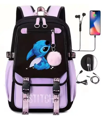 

Детский рюкзак с героями мультфильмов Диснея, школьная сумка для девочек и мальчиков, сумка через плечо