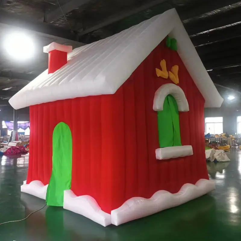Oxford Inflatable Bounce Castle Christmas Gift Customized tent with a blower