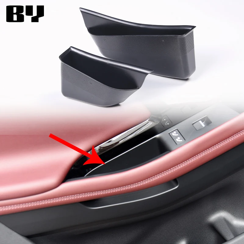 

For Land Rover Range Rover Evoque 2021 Car Door Handle Armrest Storage Box Tray Auto Interior Organizer Box Accessories