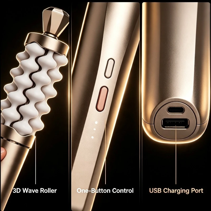 Luxury Premium Facial Neck Massager Wand, Anti‑Aging Lifting Sculpting Beauty Device for Home Skin Wellness Care Treatment