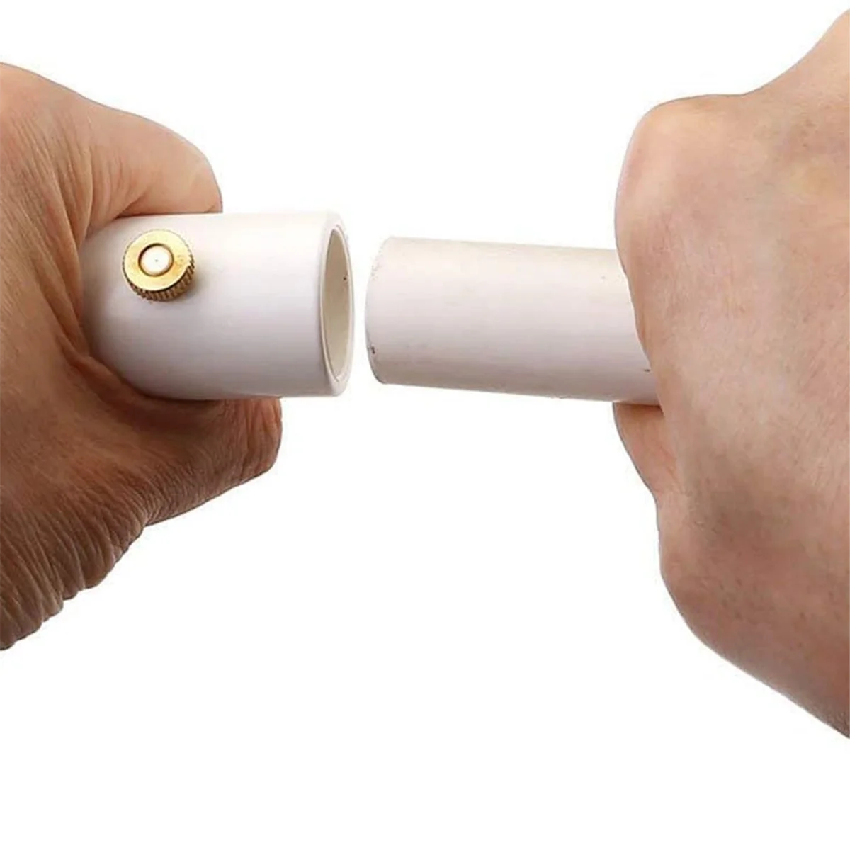 A56X 10Pcs 1/2 Inch PVC Mist Nozzle Misting System for Patio Outdoor Mister Coupling PVC Split Section with Mist Nozzle