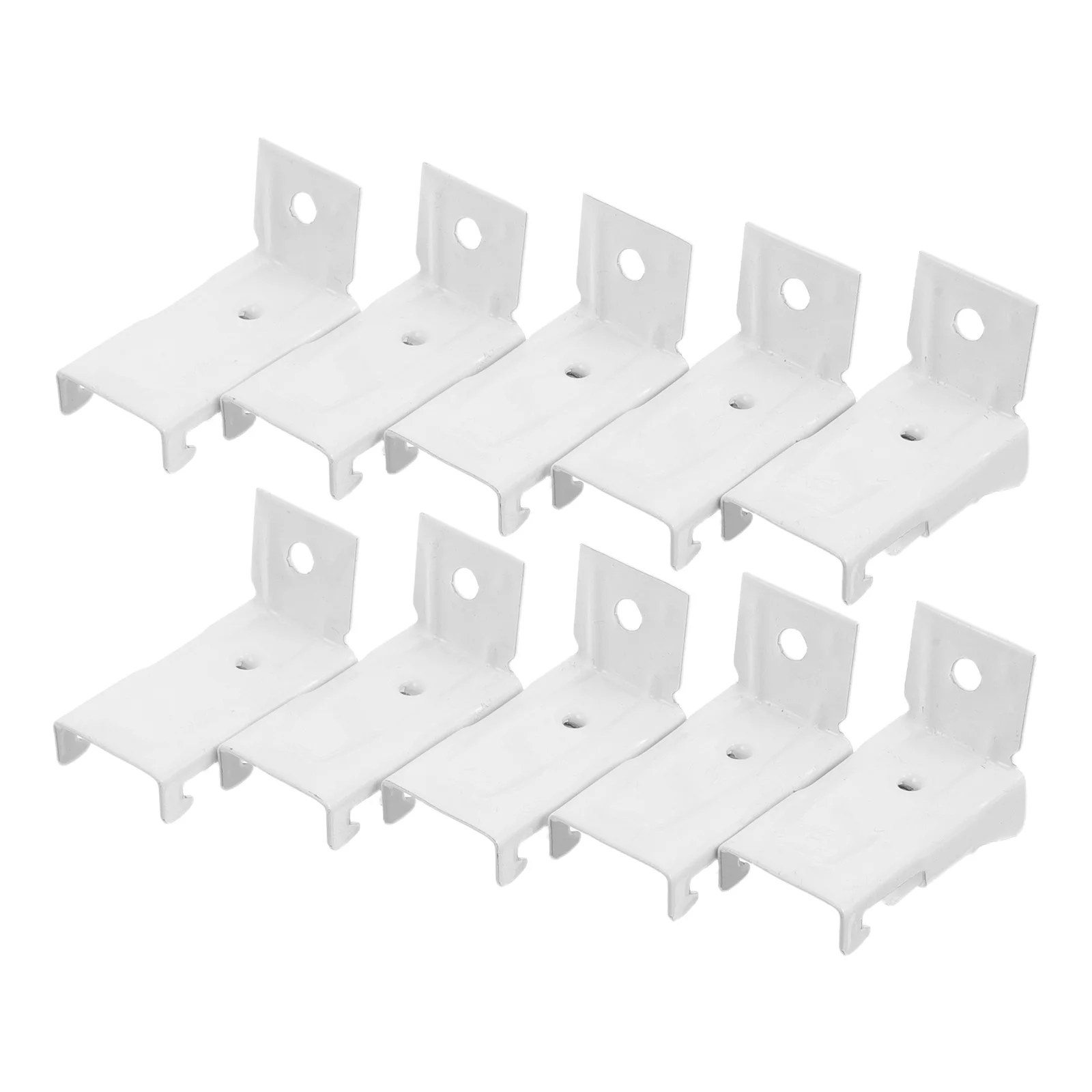 20pcs Curtain Track Wall Mount Bracket Curved Drapes Rods Hardware For Ceiling Diy Installation Sturdy Iron Support Compatible