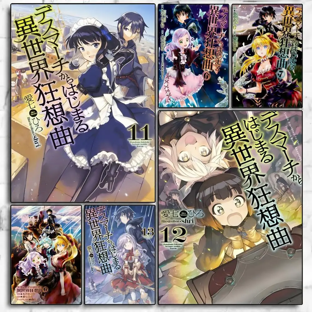 Anime Death March Parallel World Poster Poster Room Wall Art Decor Waterproof Stickers For Home Bar Bedroom Decoration