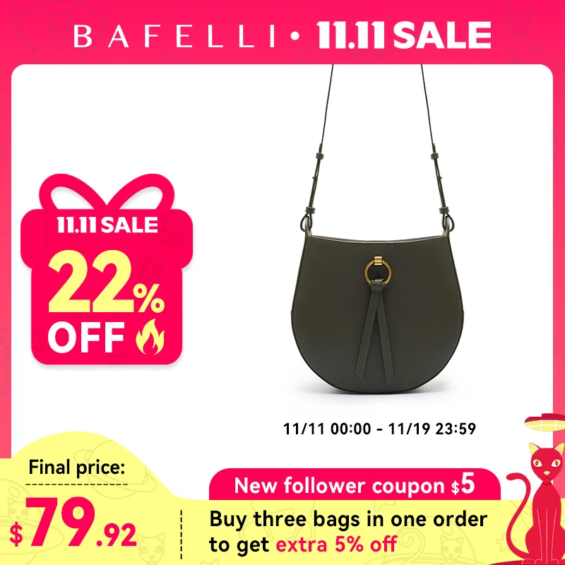 

CLASSIC 2025 WOMEN'S BAG BAFELLI BRAND BACKPACK STYLISH FEMALE SHOULDER CROSSBODY SADDLE VINTAGE STYLE LEATHER PURSE RETRO
