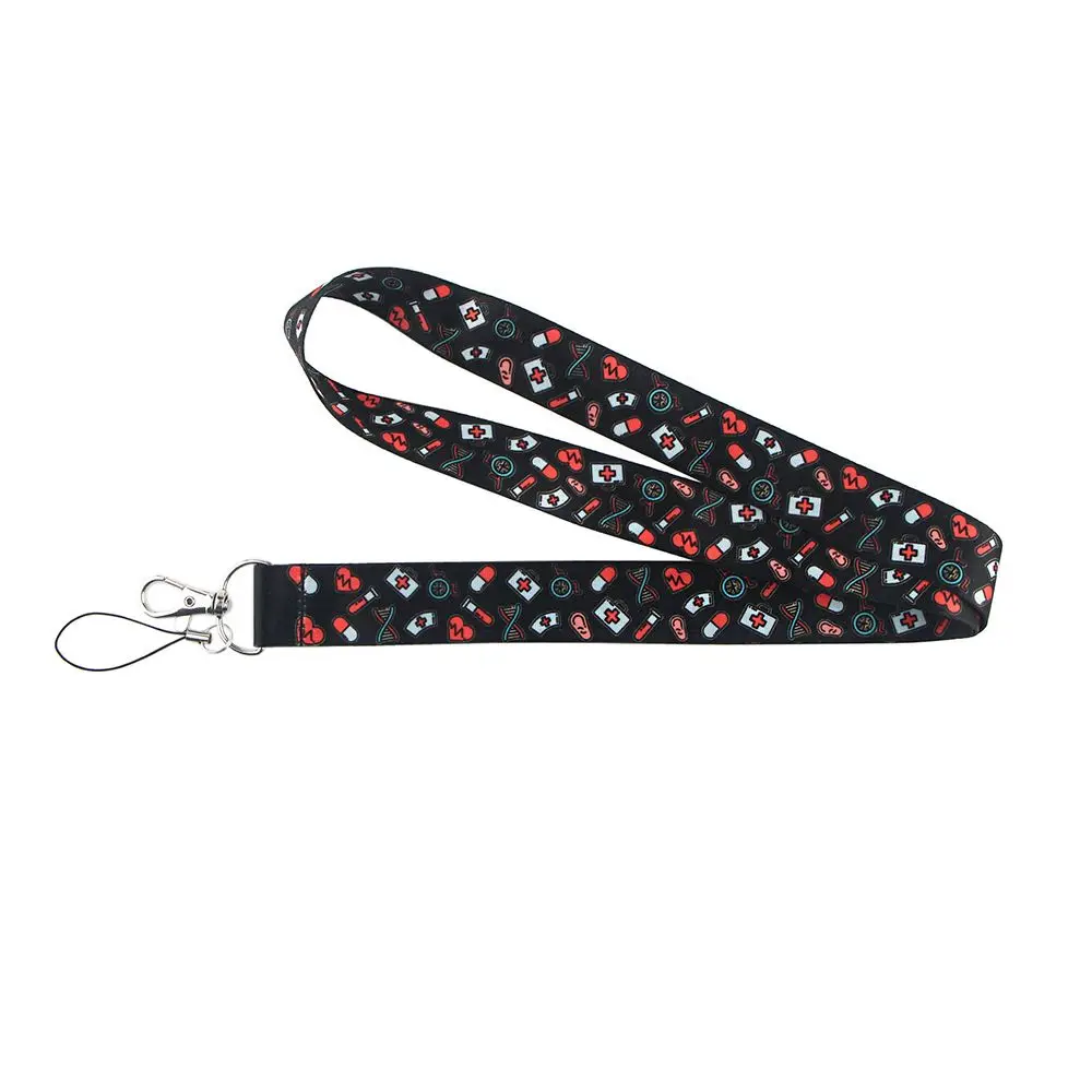 Hospital Supplies Doctor Phone Rope Keychain Hang Rope Doctors ID Card Hang Rope Mobile Phone Strap Neck Straps Nurse Lanyard