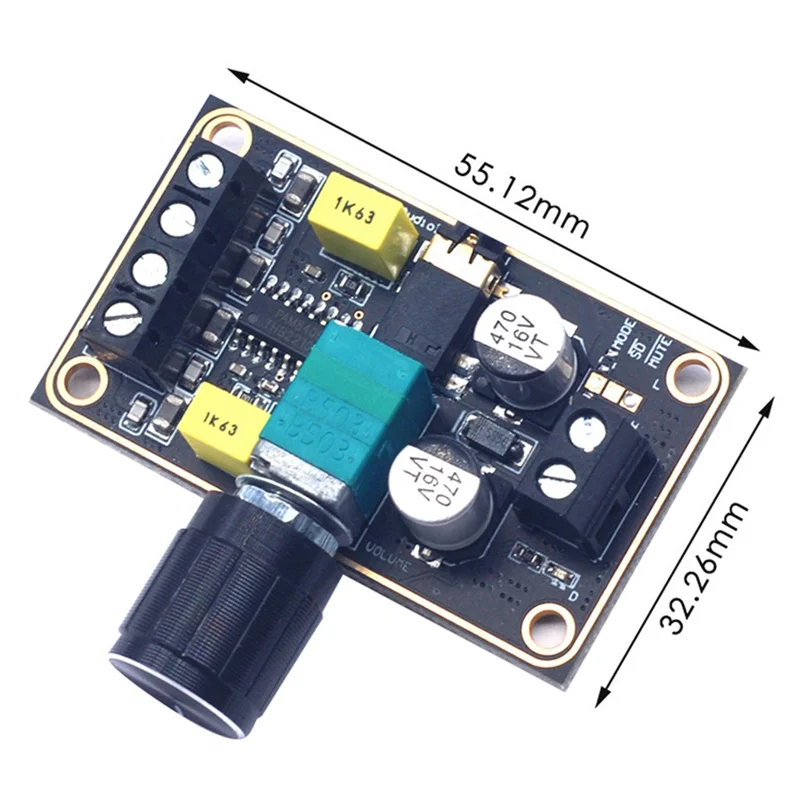 Digital Audio Amplifier Board PAM8406 5W+5W Stereo 5V D Class DIY Amplifier Module Audio Power Amplifier Board