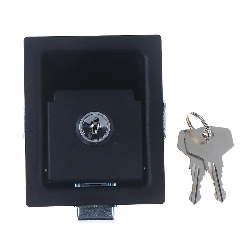 Universal RV Paddle Entry Door Lock Handle Door Latches Cabinet Distribution Box Flat Lock For Storage Rooms RV Accessories