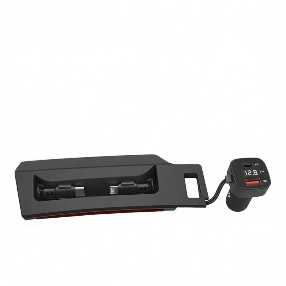 Retractable USB Charger Dock For For Audi Q5L Fast Power Adapter Car Interior Accessories Console Hidden Cable Organizer Device